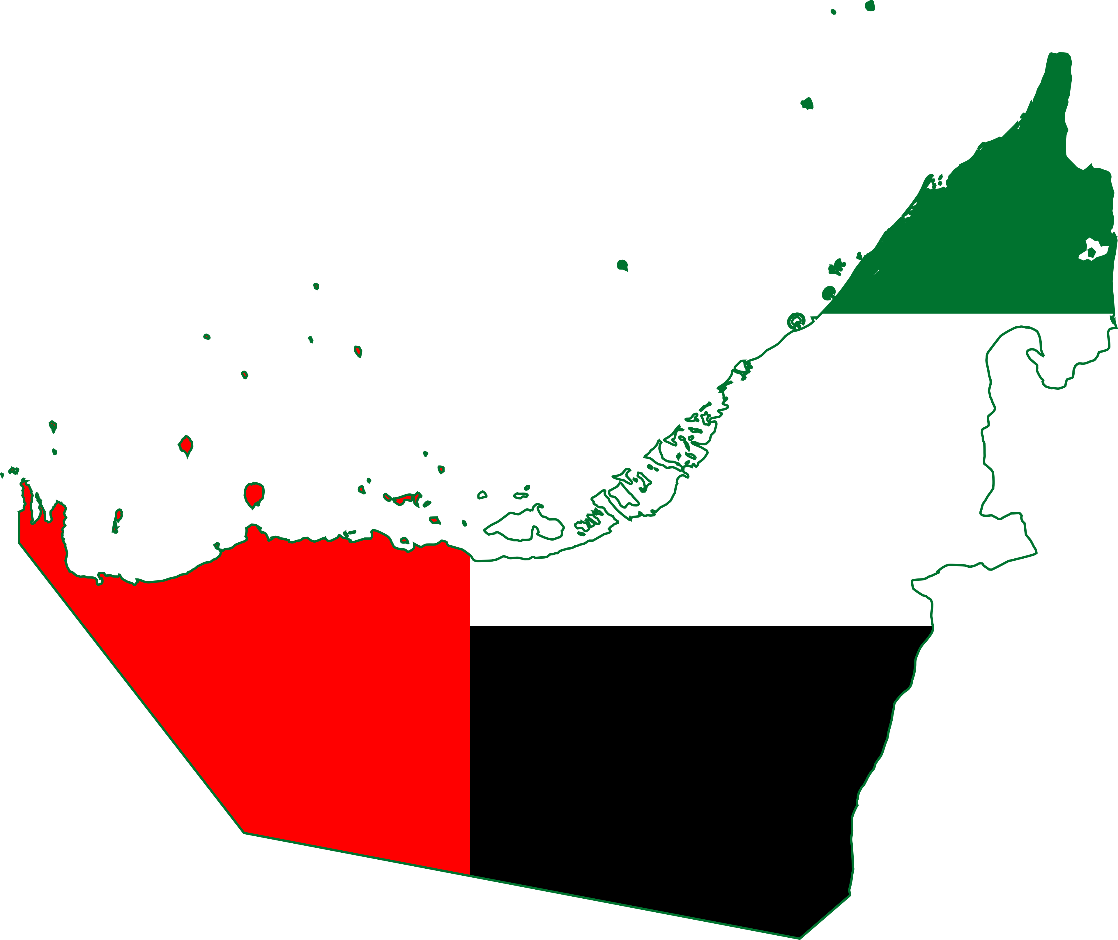 خريطة الإمارات العربية المتحدة